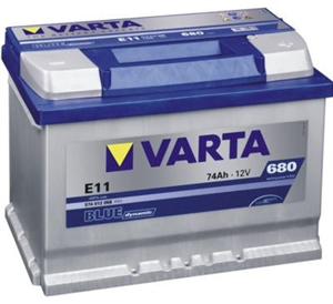 Akumulator Varta E11 74Ah D+ 680A(EN) 278x175x190, 574012068